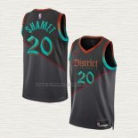 Camiseta Landry Shamet NO 20 Washington Wizards Ciudad 2023-24 Negro