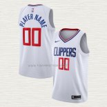 Camiseta Los Angeles Clippers Personalizada Association 2020-21 Blanco