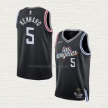 Camiseta Luke Kennard NO 5 Los Angeles Clippers Ciudad 2022-23 Negro