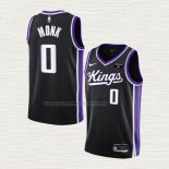 Camiseta Malik Monk NO 0 Sacramento Kings Icon 2023-24 Negro