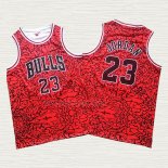 Camiseta Michael Jordan NO 23 Chicago Bulls Mitchell & Ness Rojo2