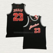 Camiseta Michael Jordan NO 23 Negro Rojo