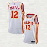 Camiseta NO 12 Atlanta Hawks Association 2020-21 Blanco De'Andre Hunter