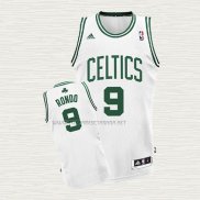 Camiseta Rajon Rondo NO 9 Boston Celtics Blanco