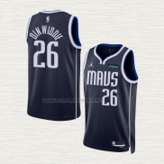 Camiseta Spencer Dinwiddie NO 26 Dallas Mavericks Statement 2022-23 Azul