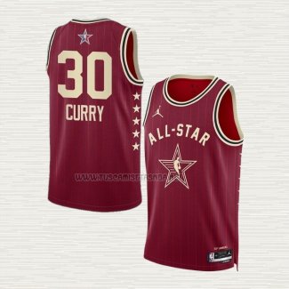 Camiseta Stephen Curry NO 30 Golden State Warriors All Star 2024 Rojo