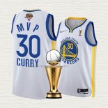 Camiseta Stephen Curry NO 30 Golden State Warriors MVP 2022 NBA Finals Blanco