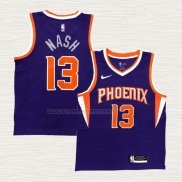 Camiseta Steve Nash NO 13 Phoenix Suns Icon Violeta