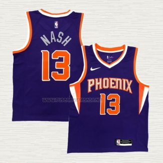 Camiseta Steve Nash NO 13 Phoenix Suns Icon Violeta