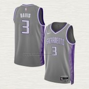 Camiseta Terence Davis NO 3 Sacramento Kings Ciudad 2022-23 Gris