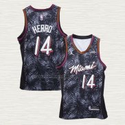 Camiseta Tyler Herro NO 14 Miami Heat Fashion Royalty Negro