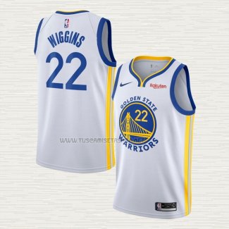 Camiseta Andrew Wiggins NO 22 Golden State Warriors Association Blanco