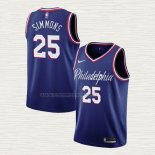 Camiseta Ben Simmons NO 25 Philadelphia 76ers Ciudad 2019-20 Azul