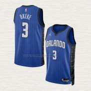 Camiseta Chuma Okeke NO 3 Orlando Magic Statement 2022-23 Azul