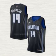 Camiseta D.j. Augustin NO 14 Orlando Magic Statement Negro