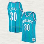 Camiseta Dell Curry NO 30 Charlotte Hornets Mitchell & Ness Verde