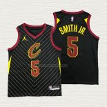 Camiseta Dennis Smith Jr. NO 5 Cleveland Cavaliers Statement 2020-21 Negro