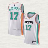 Camiseta Doug McDermott NO 17 San Antonio Spurs Ciudad 2021-22 Blanco