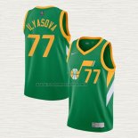 Camiseta Ersan Ilyasova NO 77 Utah Jazz Earned 2020-21 Verde