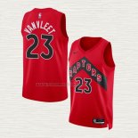 Camiseta Fred Vanvleet NO 23 Toronto Raptors Icon 2022-23 Rojo