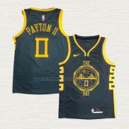Camiseta Gary Payton II NO 0 Golden State Warriors Ciudad 2018-19 Azul