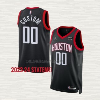 Camiseta Houston Rockets Personalizada Statement 2023-24 Negro