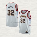 Camiseta Jeff Green NO 32 Denver Nuggets Ciudad 2022-23 Blanco