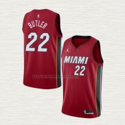 Camiseta Jimmy Butler NO 22 Miami Heat Statement 2020-21 Rojo