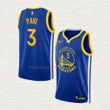 Camiseta Jordan Poole NO 3 Golden State Warriors Icon 2022-23 Azul