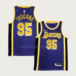 Camiseta Juan Toscano-Anderson NO 95 Los Angeles Lakers Statement 2020-21 Violeta