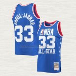 Camiseta Kareem Abdul-Jabbar NO 33 All Star 1985 Azul