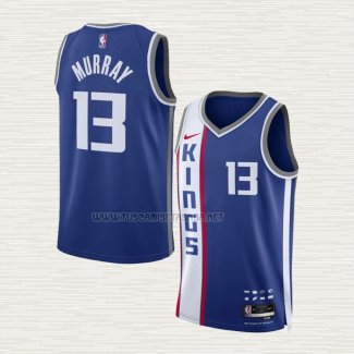 Camiseta Keegan Murray NO 13 Sacramento Kings Ciudad 2023-24 Azul