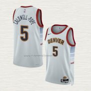 Camiseta Kentavious Caldwell-Pope NO 5 Denver Nuggets Ciudad 2022-23 Blanco