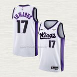 Camiseta Kessler Edwards NO 17 Sacramento Kings Association 2023-24 Blanco