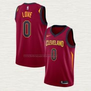 Camiseta Kevin Love NO 0 Cleveland Cavaliers Icon 2018 Rojo