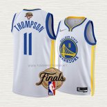 Camiseta Klay Thompson NO 11 Golden State Warriors Association 2022 NBA Finals Blanco