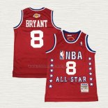 Camiseta Kobe Bryant NO 8 All Star 2003 Hardwood Classics Rojo
