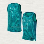 Camiseta LaMelo Ball NO 1 Charlotte Hornets Select Series 2023 Verde