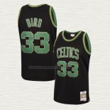 Camiseta Larry Bird NO 33 Boston Celtics Mitchell & Ness 1985-86 Negro