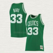 Camiseta Larry Bird NO 33 Boston Celtics Mitchell & Ness 1985-86 Verde