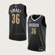 Camiseta Marcus Smart NO 36 Memphis Grizzlies Ciudad 2023-24 Negro