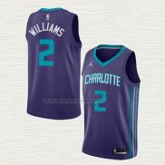 Camiseta Marvin Williams NO 2 Charlotte Hornets Statement 2020-21 Violeta