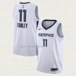 Camiseta Mike Conley NO 11 Memphis Grizzlies Association Blanco