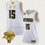 Camiseta Nikola Jokic NO 15 Denver Nuggets Ciudad 2023 NBA Finals Blanco
