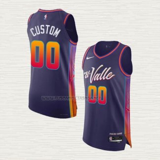 Camiseta Phoenix Suns Personalizada Ciudad Autentico 2023-24 Violeta