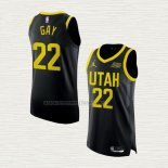 Camiseta Rudy Gay NO 22 Utah Jazz Statement Autentico 2022-23 Negro