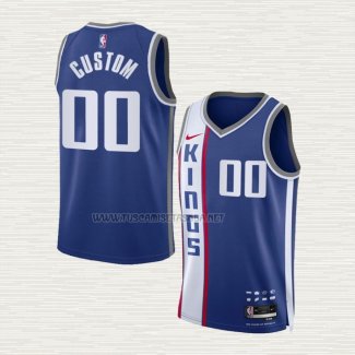 Camiseta Sacramento Kings Personalizada Ciudad 2023-24 Azul