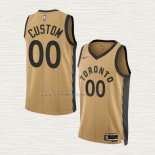 Camiseta Toronto Raptors Personalizada Ciudad 2023-24 Oro