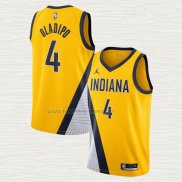 Camiseta Victor Oladipo NO 4 Indiana Pacers Statement 2020-21 Amarillo