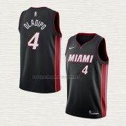 Camiseta Victor Oladipo NO 4 Miami Heat Icon Negro